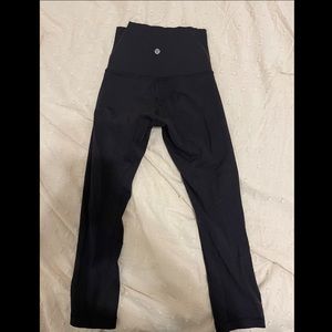 Lululemon wunder under cropped high waisted leggings